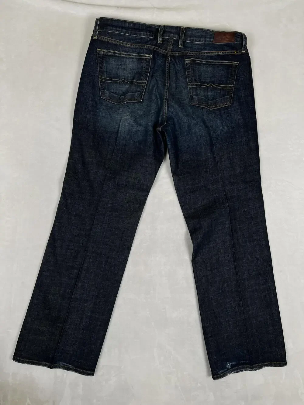 VTG Lucky Brand Relaxed Bootleg Jeans Mens 38x34 Blue Bootcut Stretch Denim USA